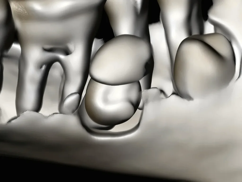Reconstrucción 3D de los dientes a partir de una tomografía